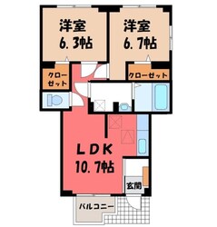 古河駅 徒歩25分 1階の物件間取画像